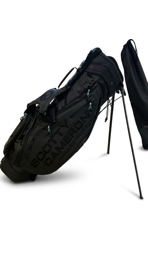 Scotty Cameron Gallery Black Carbon Tiffany Blue Pathfinder Golf Stand Bag